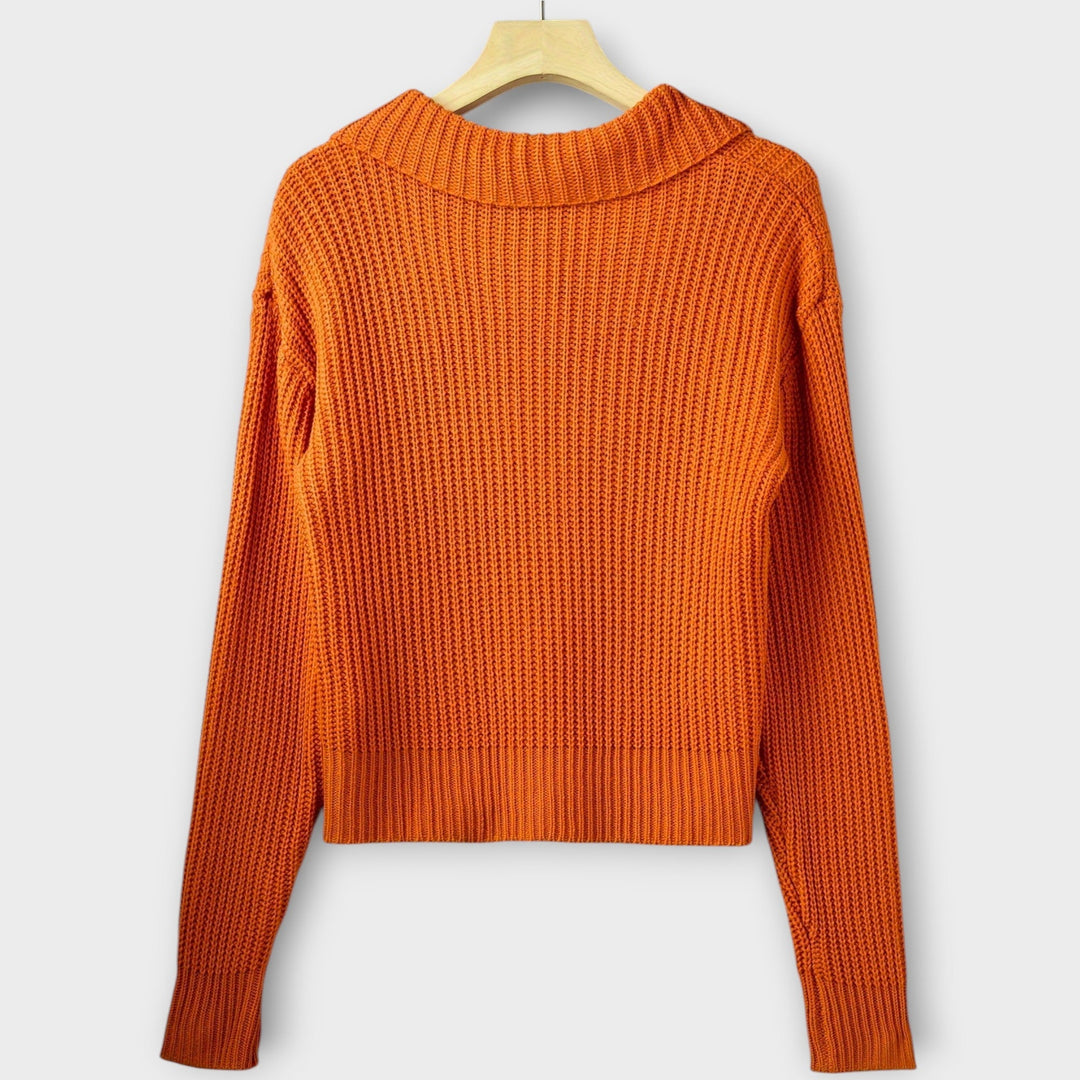 Chunky Ribbed Cardigan Featuring Oversized Buttons