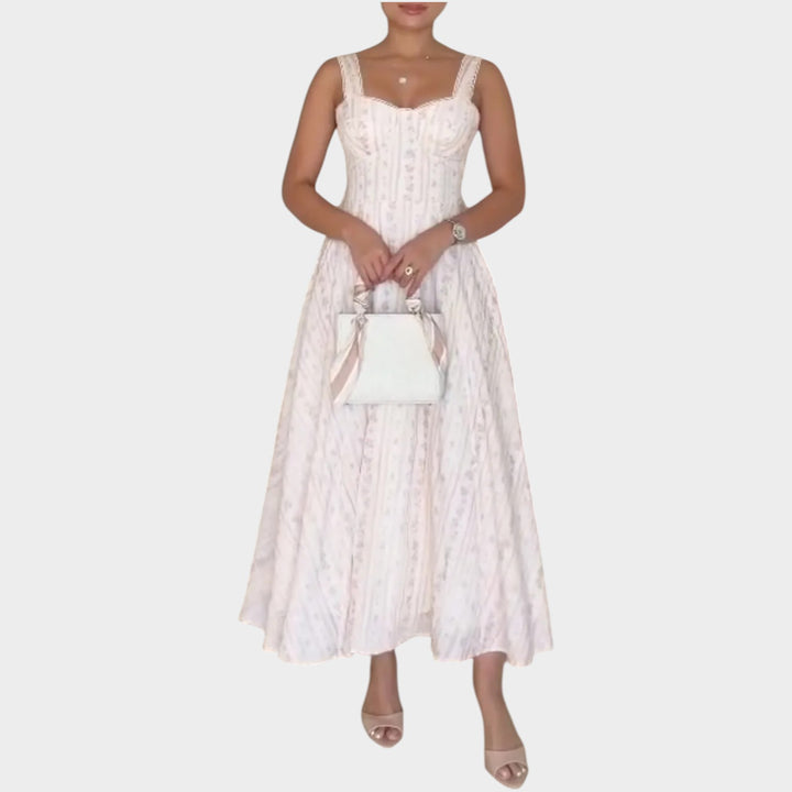 Elegant Corset Midi Dress