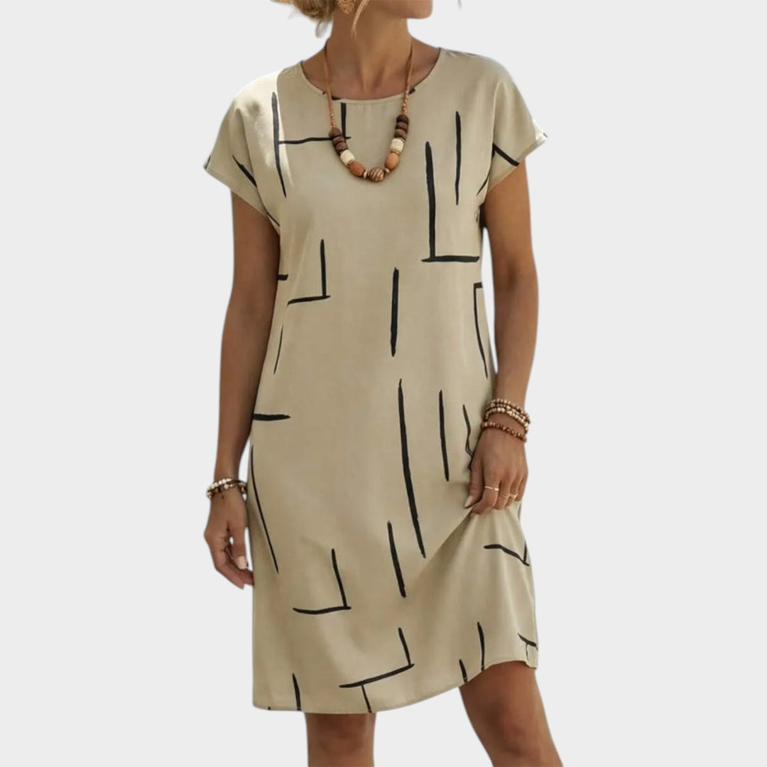Modern Printed Relaxed Dress