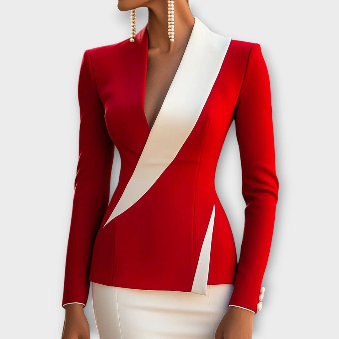 Chic Two-Tone Blazer