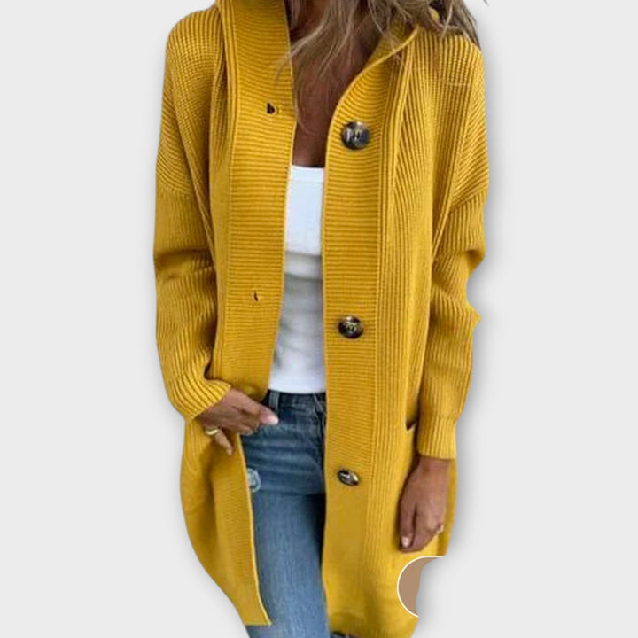 Comfortable Button-Up Knit Cardigan
