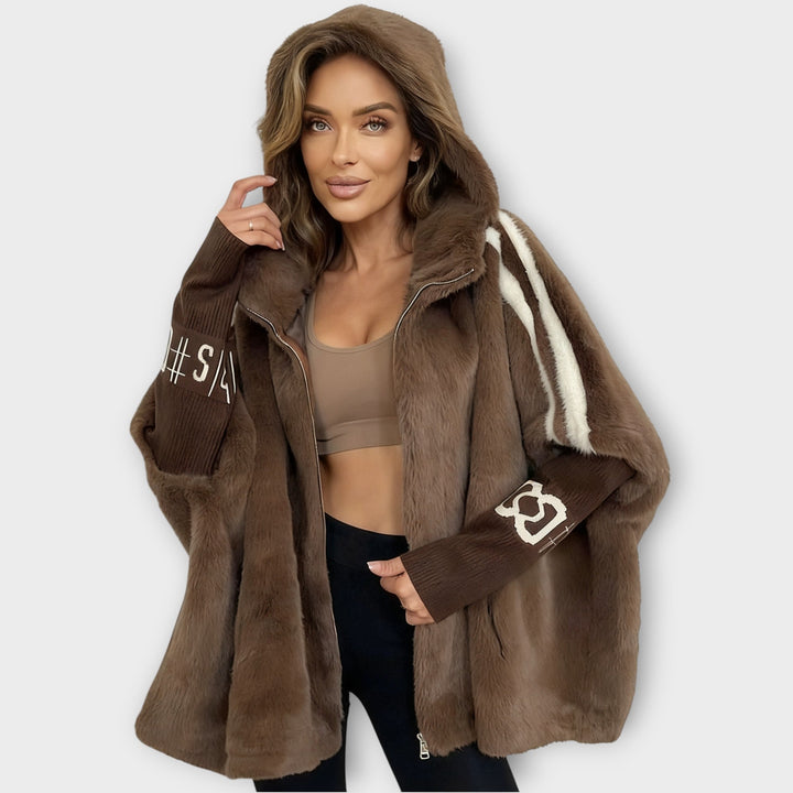 Opulent Faux Fur Hooded Coat