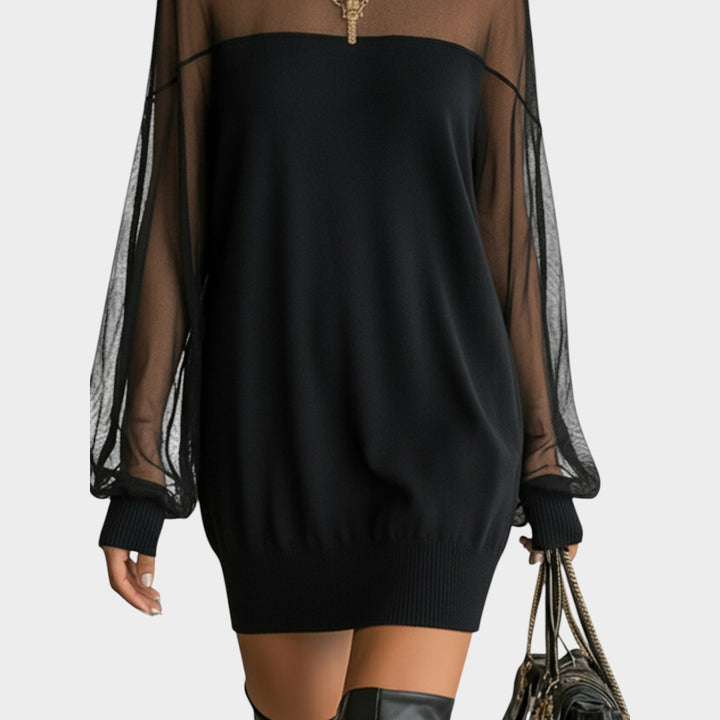 Sheer Nights Mini Dress