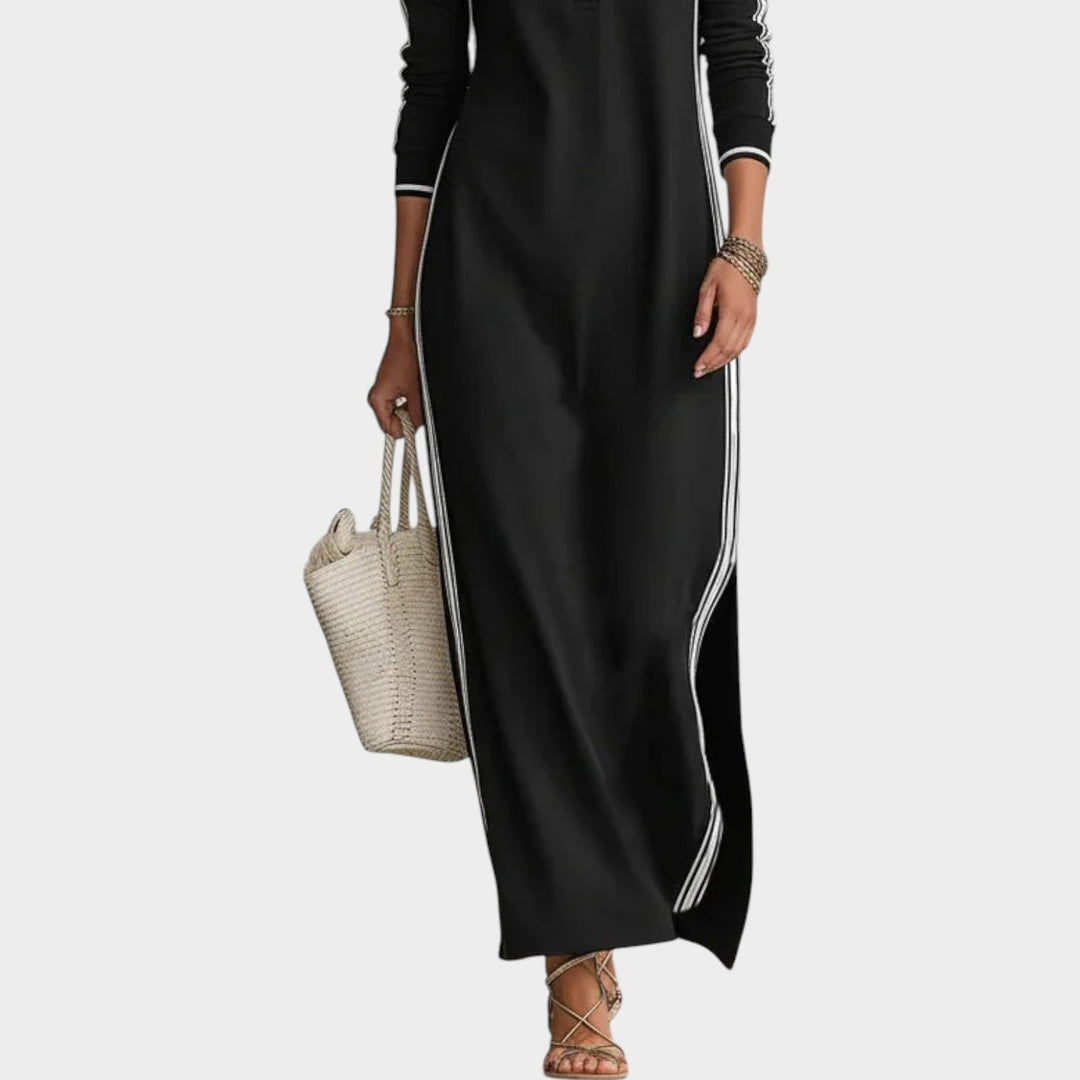 Sporty Chic Longline Shirt Dress