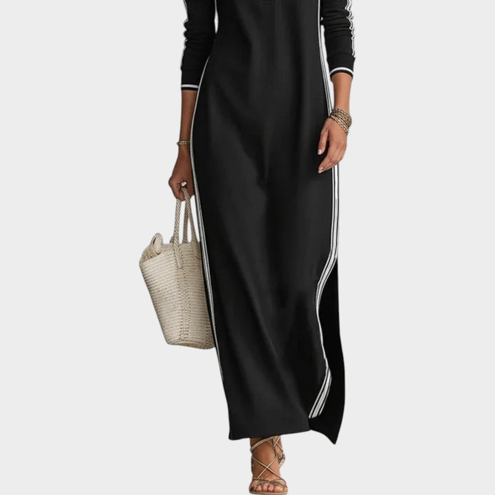 Sporty Chic Longline Shirt Dress