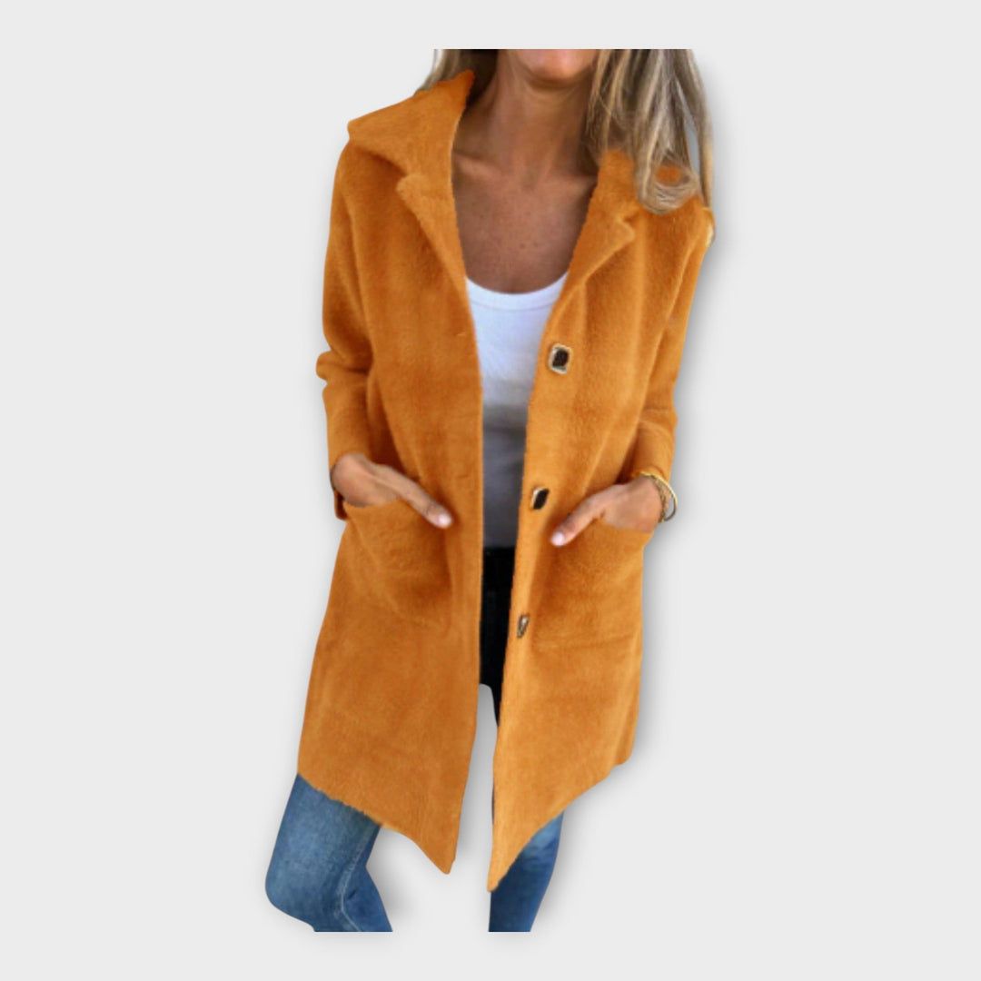 Elegant Closure Wool Coat
