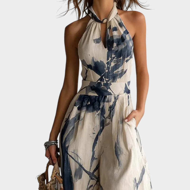 Elegant Halter Maxi Dress