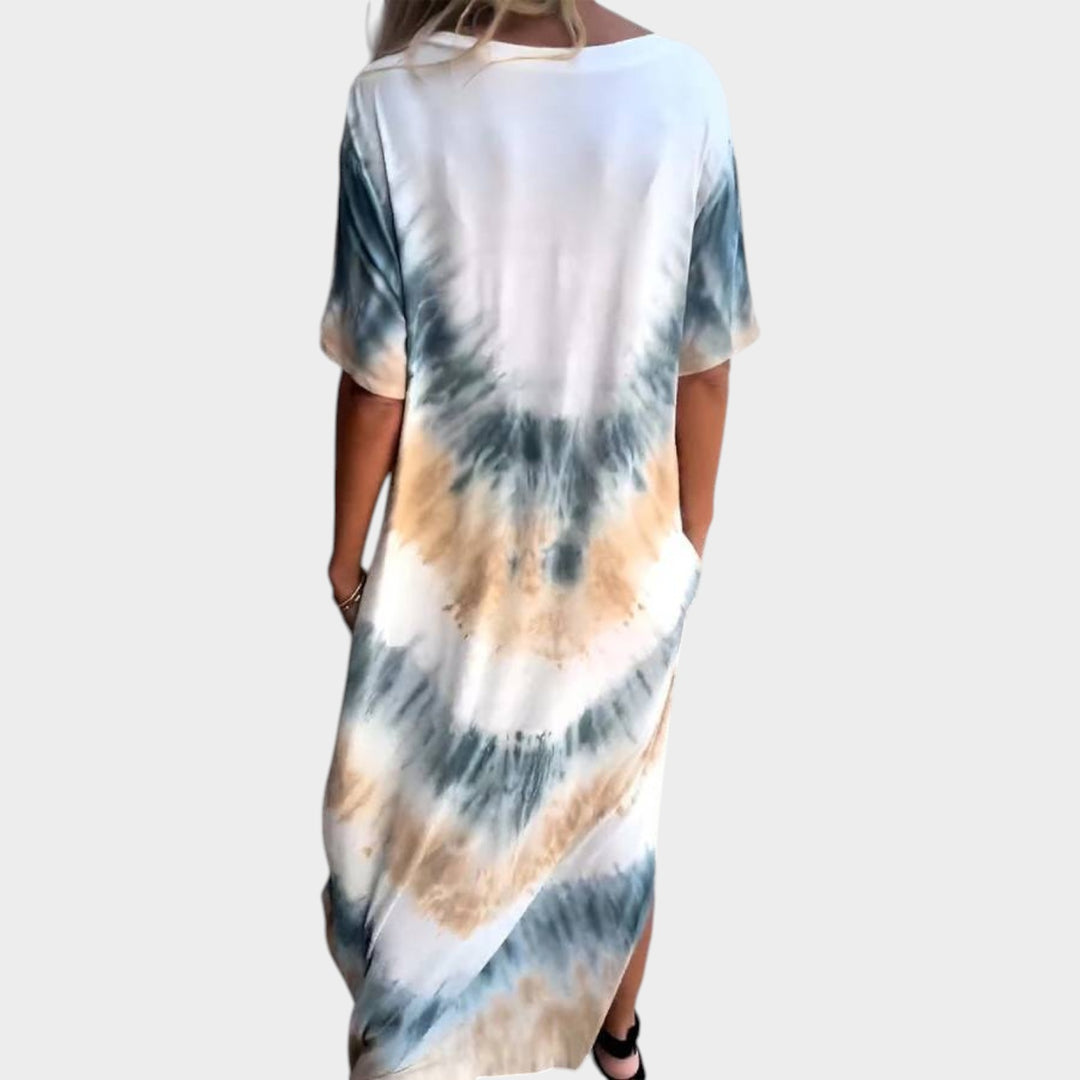 Effortless Tie-Dye Maxi Dress