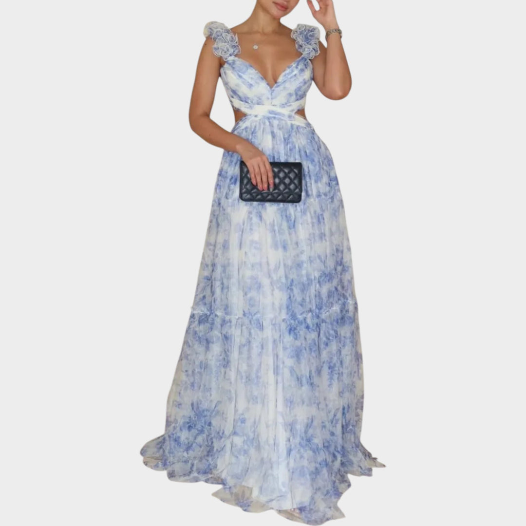 Romantic Cut-Out Maxi Dress