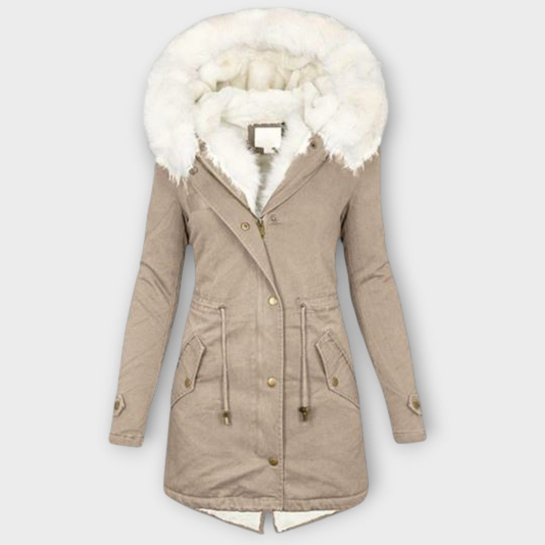 Warm Faux-Fur Trimmed Winter Parka
