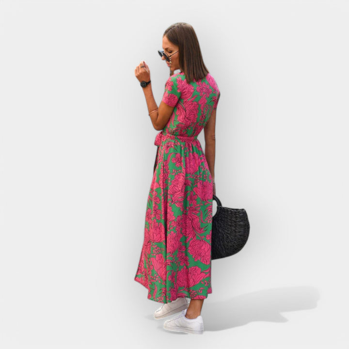 Effortless Wrap Midi Dress