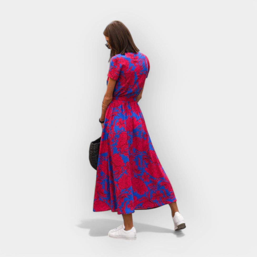 Effortless Wrap Midi Dress