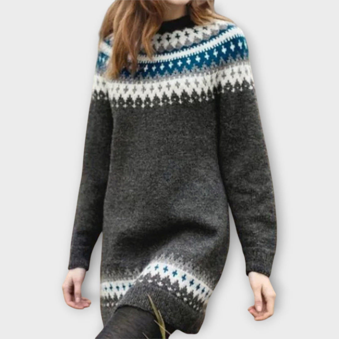 Knitted Dress with Pattern