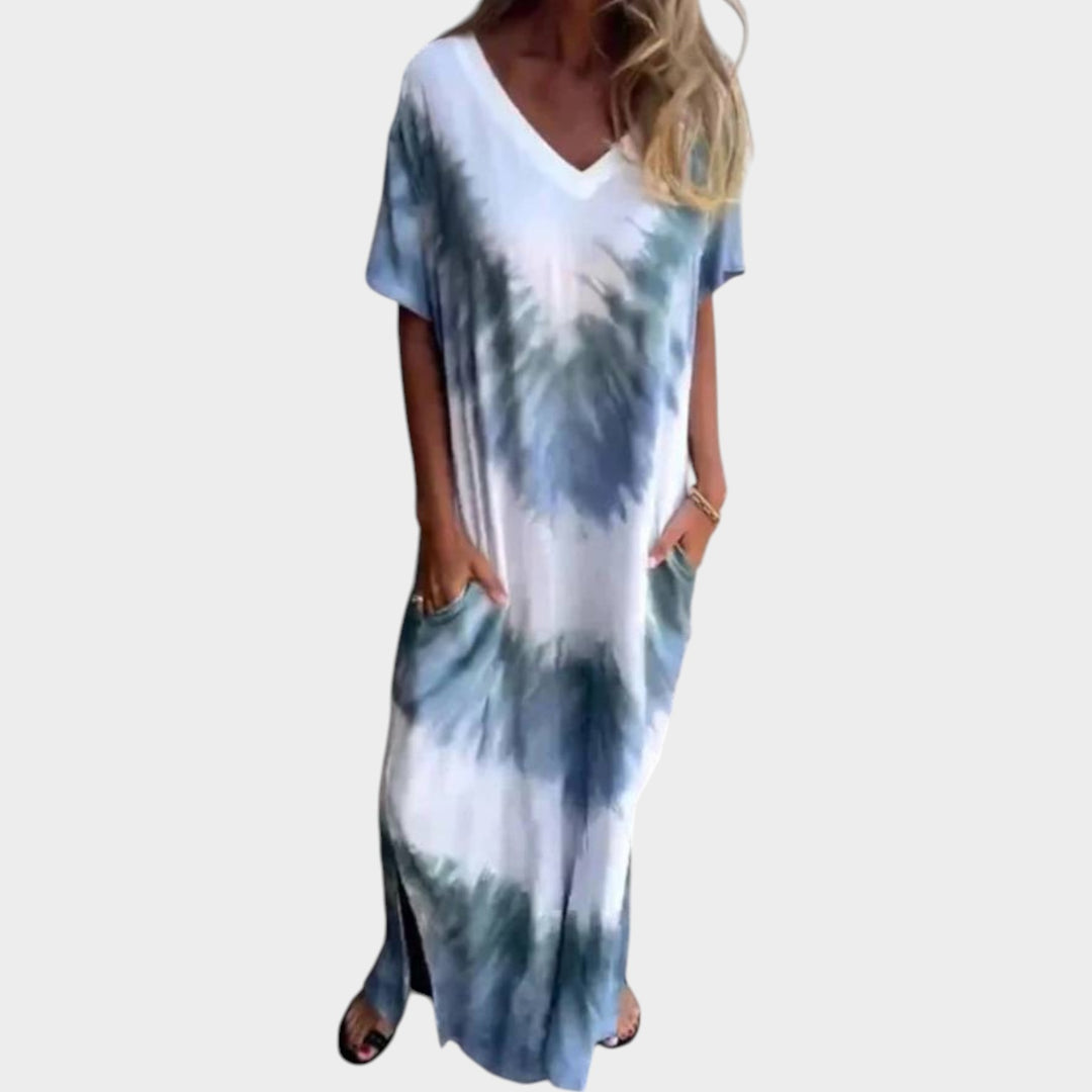 Effortless Tie-Dye Maxi Dress
