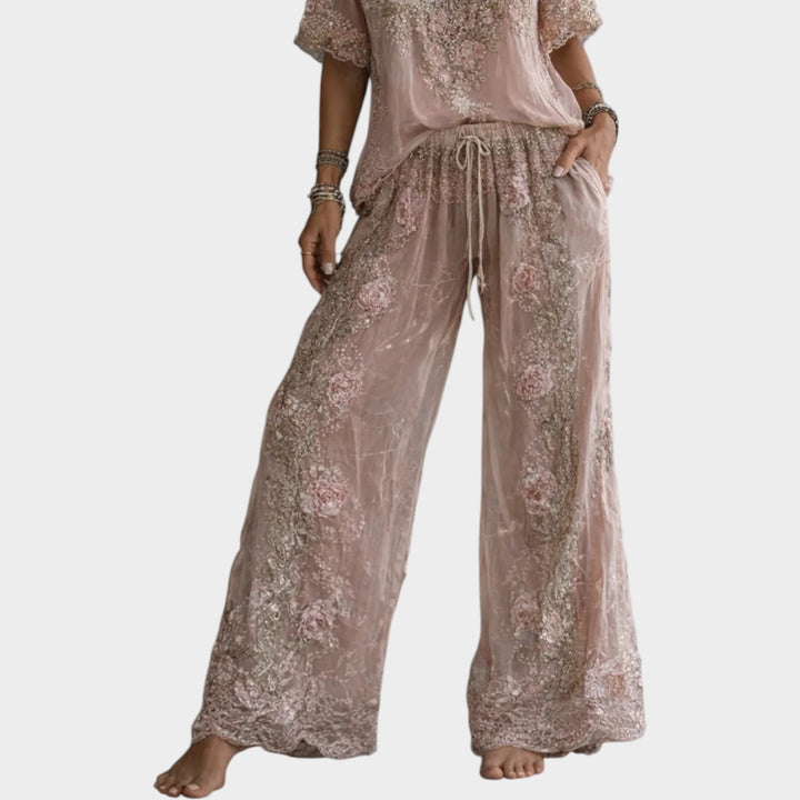 Luxe Embroidered Lounge Set