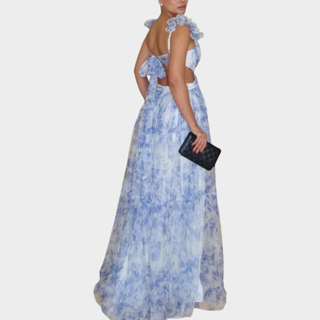 Romantic Cut-Out Maxi Dress