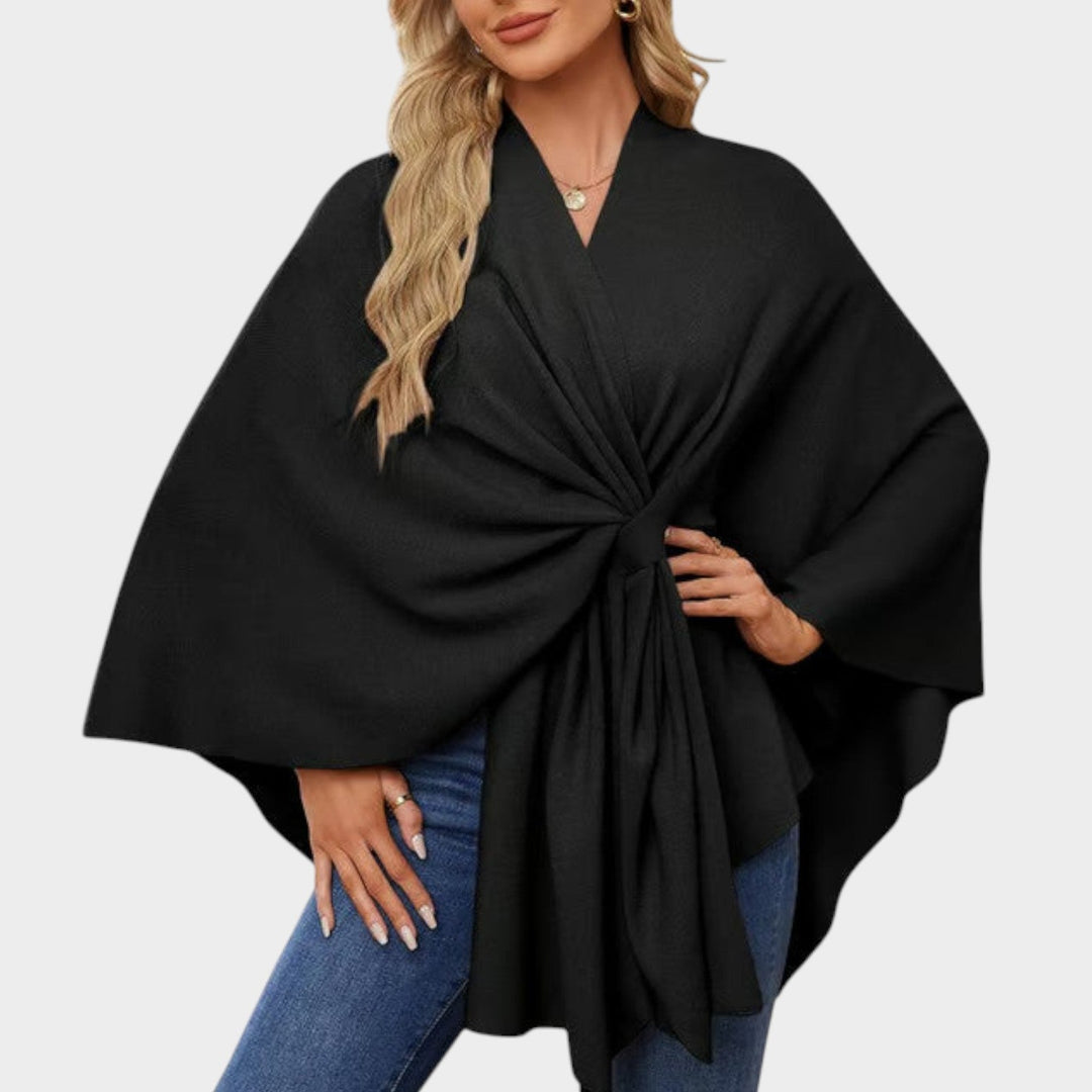 Chic Draped Cape Top