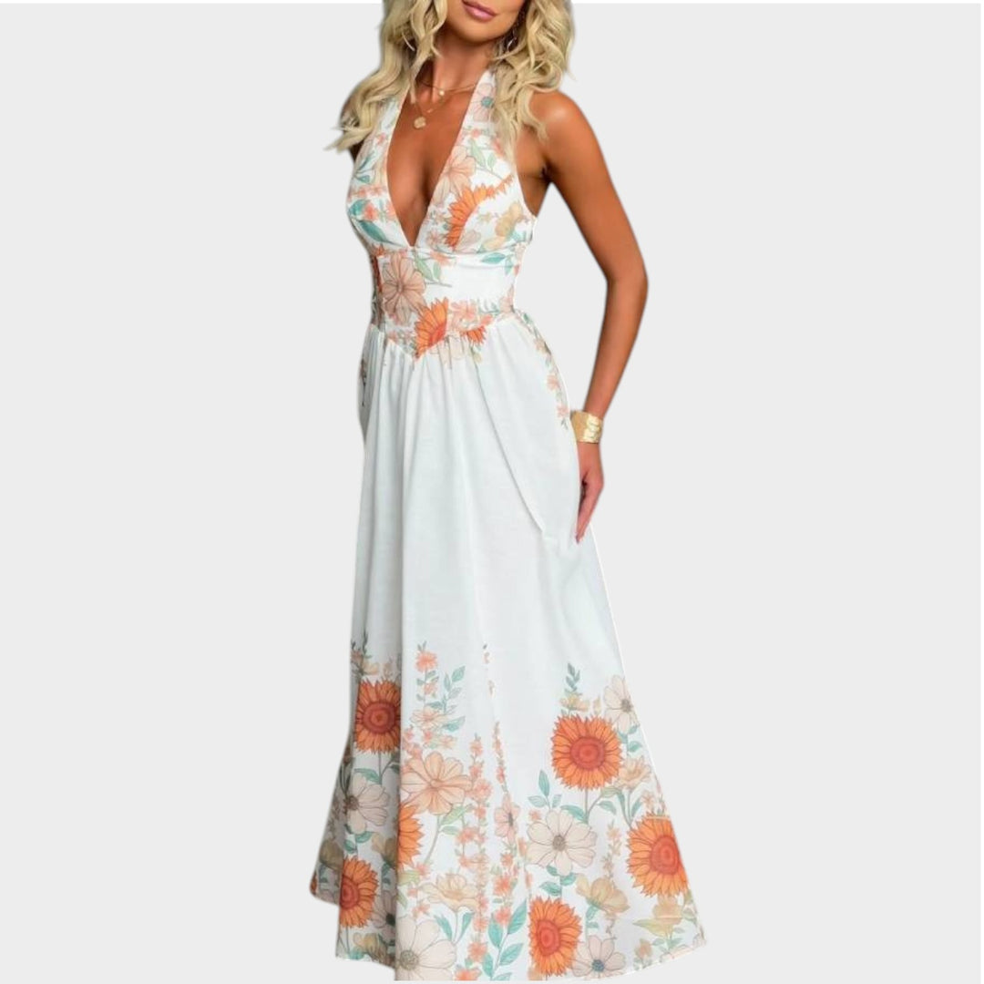 Elegant Floral Maxi Dress