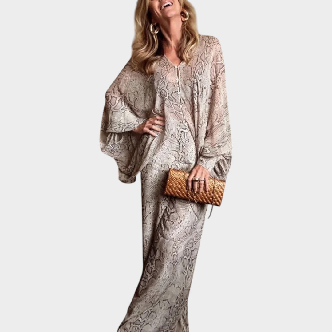 Elegant Flow Wide-Leg Set