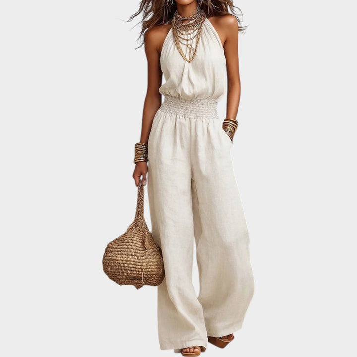 Chic Halter Wide-Leg Jumpsuit
