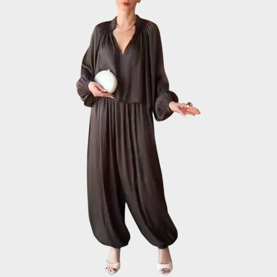 Minimalist Draped Jumpsuit