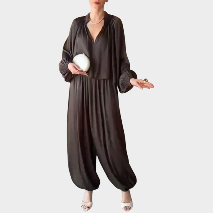 Minimalist Draped Jumpsuit