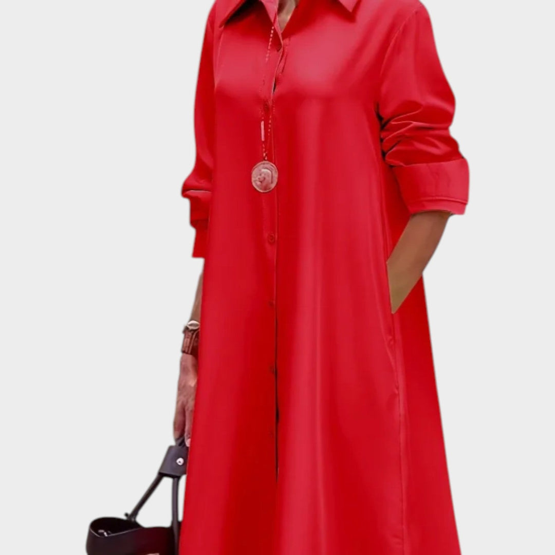 Classic Button-Down Shirt Dress