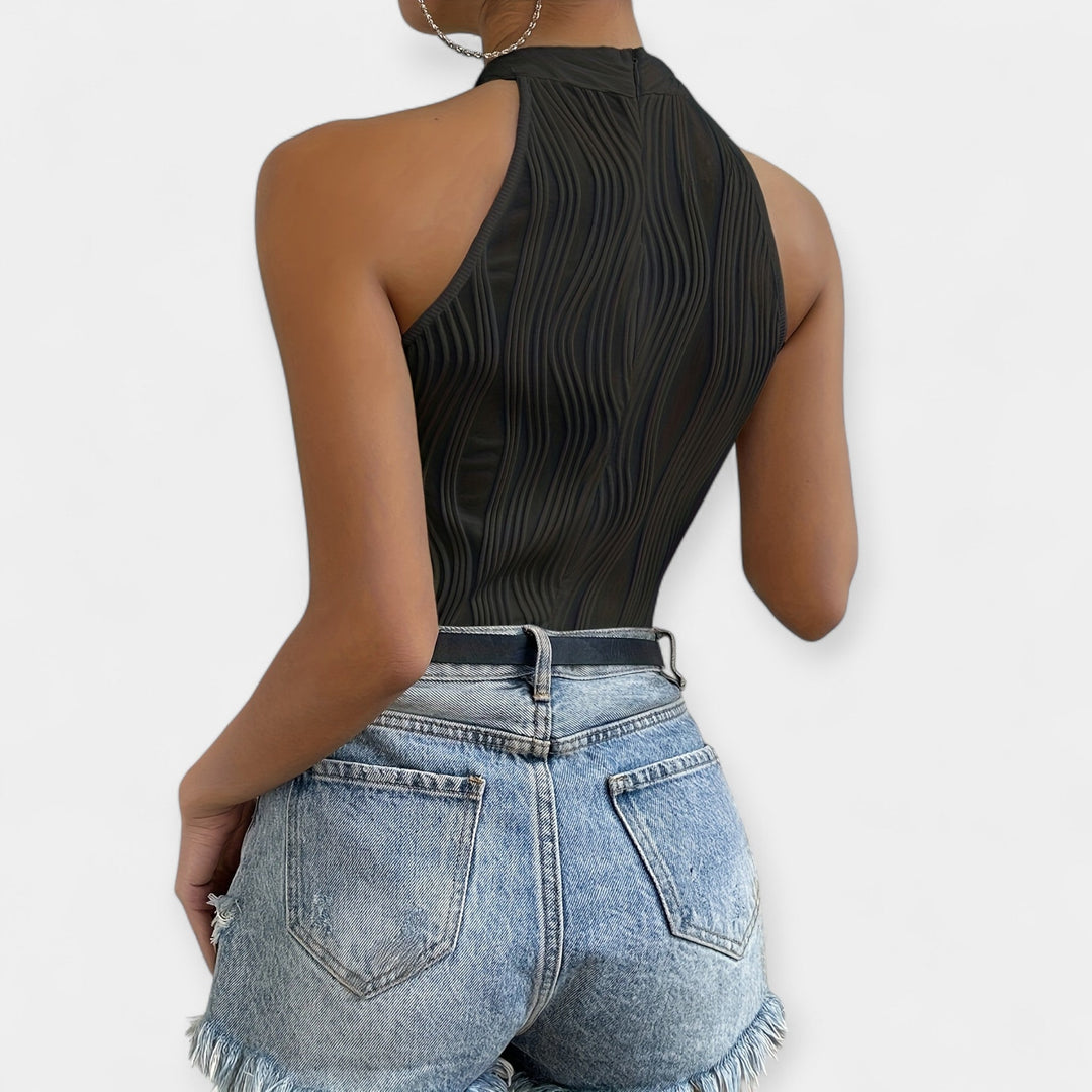 Full Body Bodysuit with Adjustable Ruching