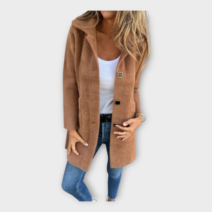 Elegant Closure Wool Coat
