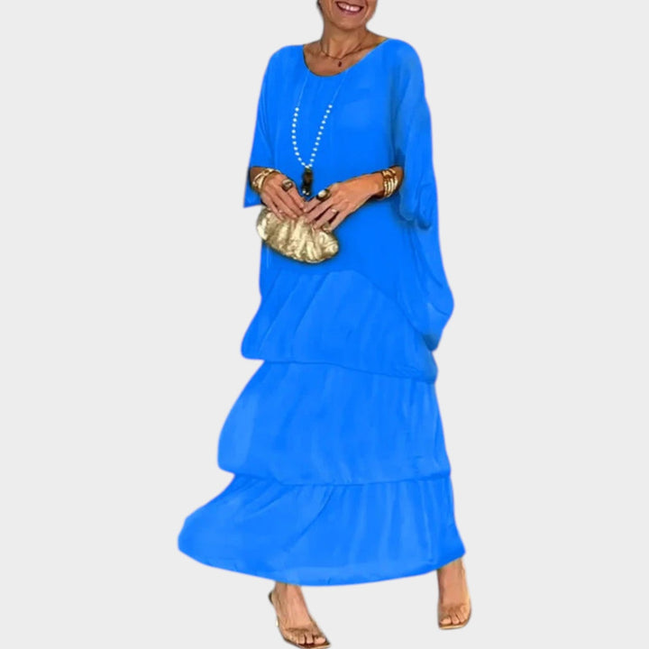Flowy Tiered Boho Maxi Dress