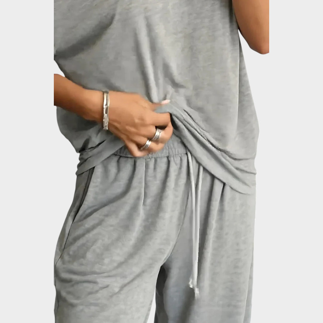 Relaxed Off-Shoulder Lounge Set