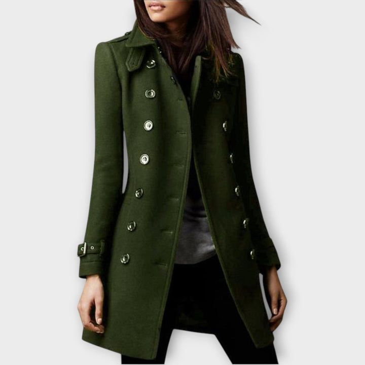Chic Double-Breasted Tailored Overcoat