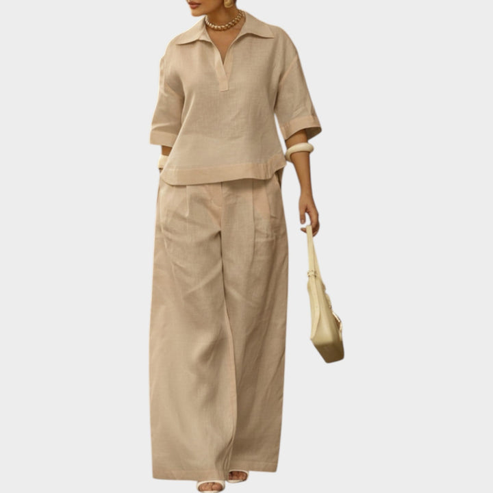 Relaxed Tailored Two-Piece Set