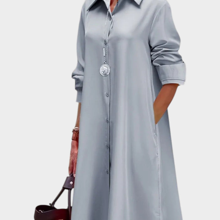 Classic Button-Down Shirt Dress
