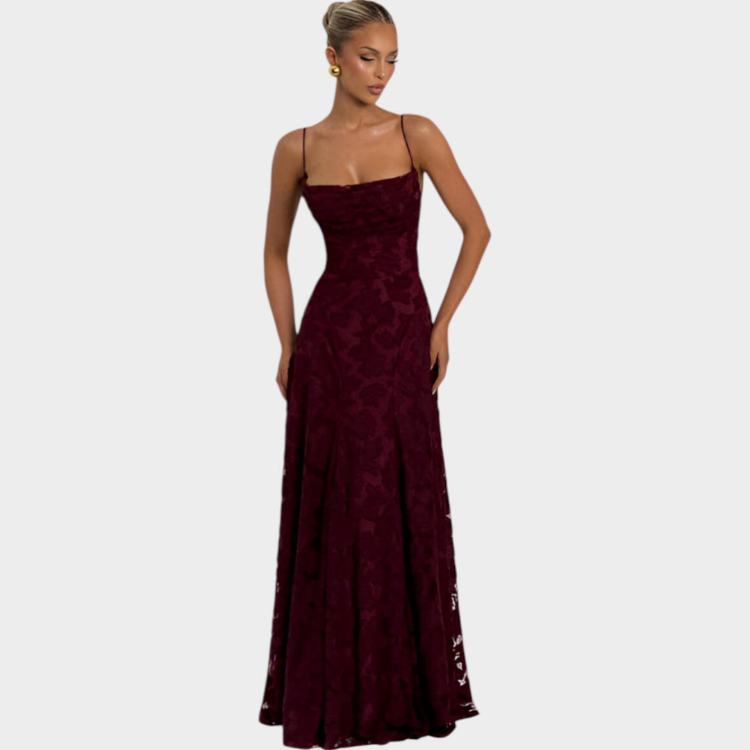 Floral Lace Maxi Gown