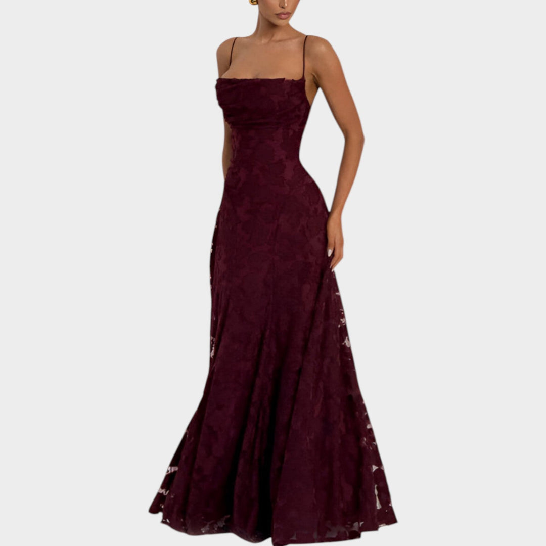 Floral Lace Maxi Gown