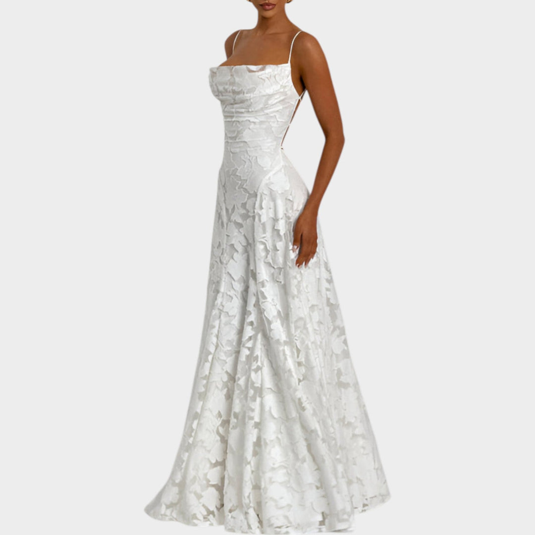 Floral Lace Maxi Gown