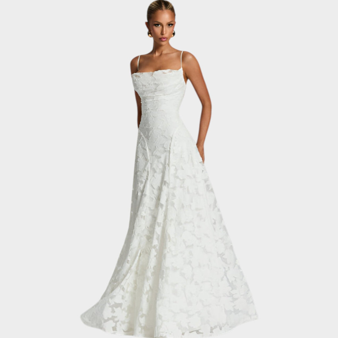 Floral Lace Maxi Gown