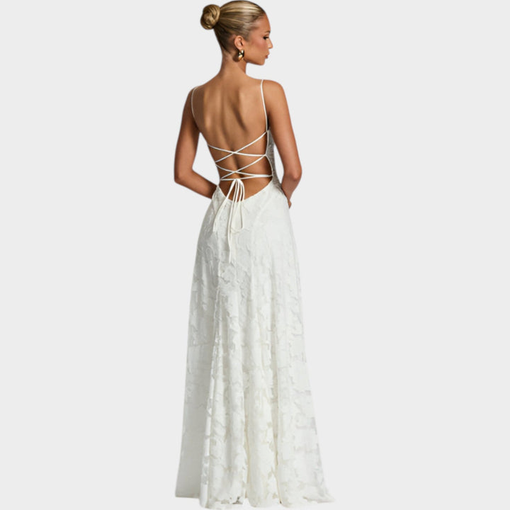 Floral Lace Maxi Gown