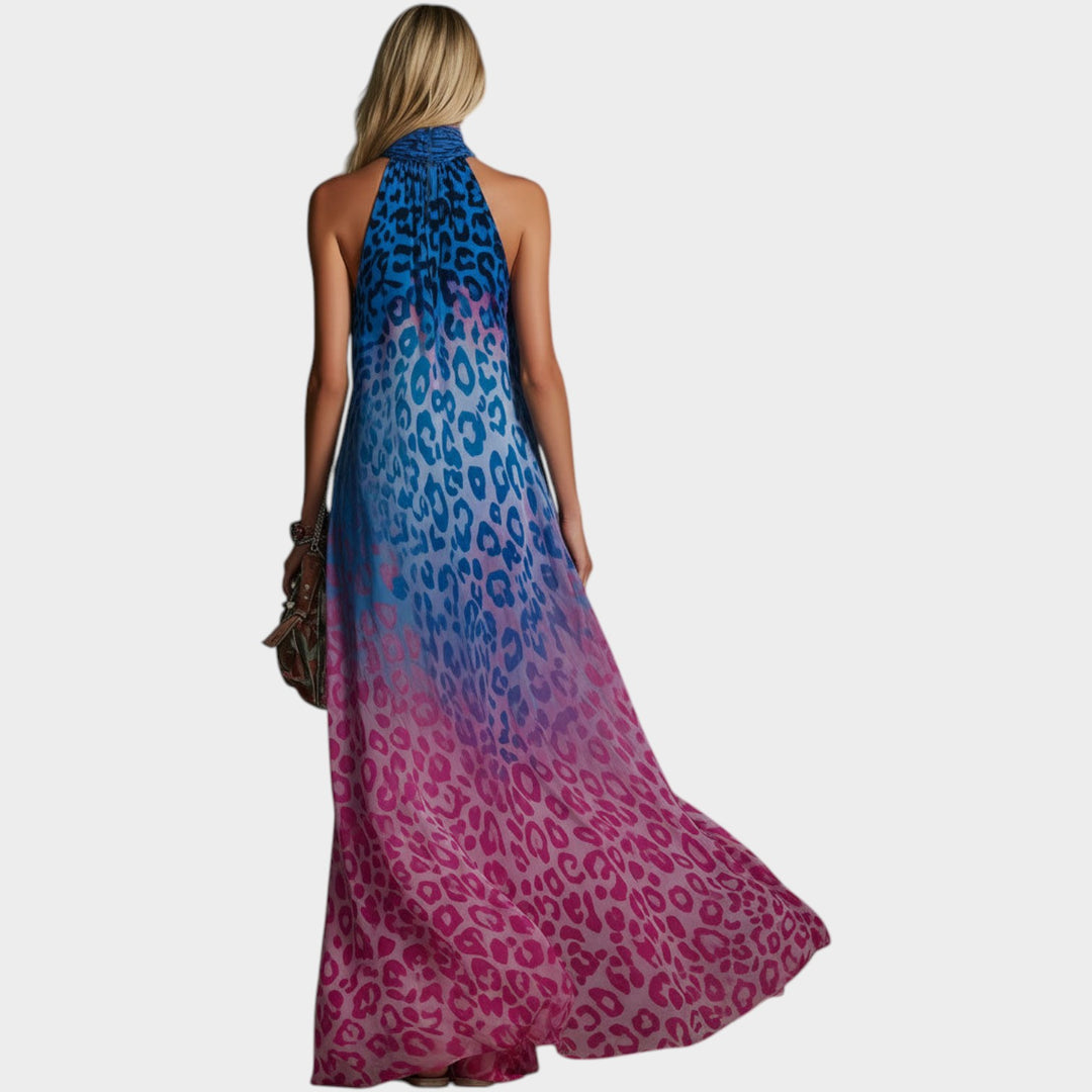 Flowing Halter Maxi Dress