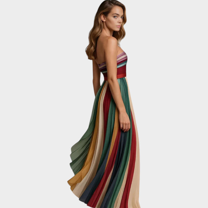 Aurora Pleated Maxi Dress