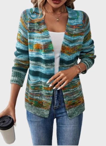 Multicoloured Knitted Gilet
