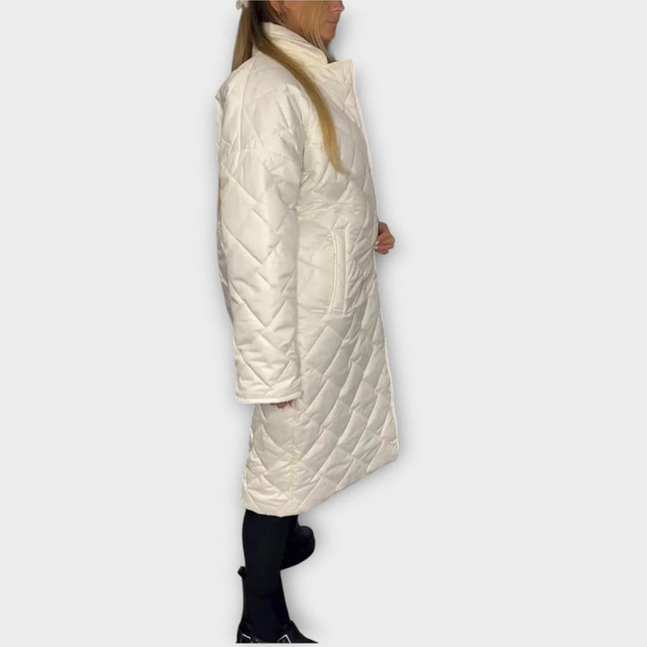 Leopard-Lined Reversible Padded Jacket