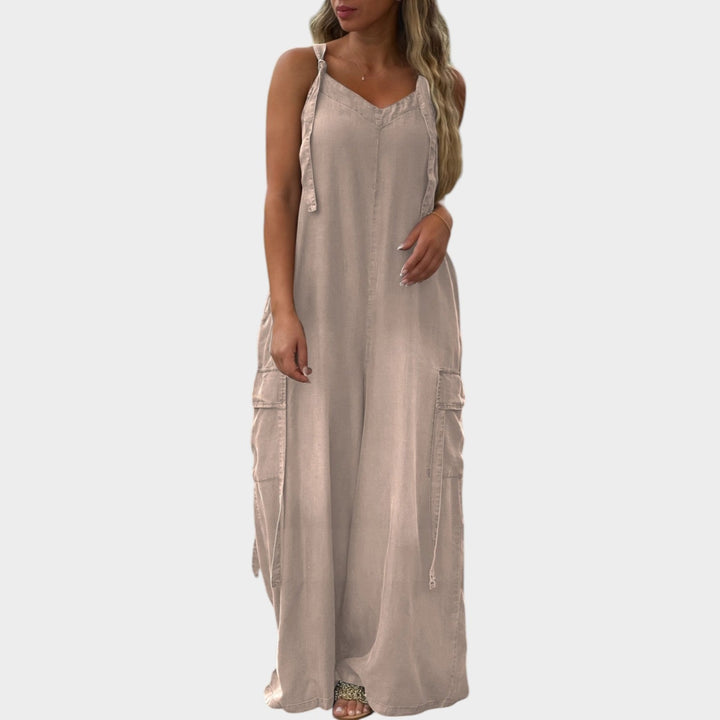 Wide-Leg Casual Jumpsuit