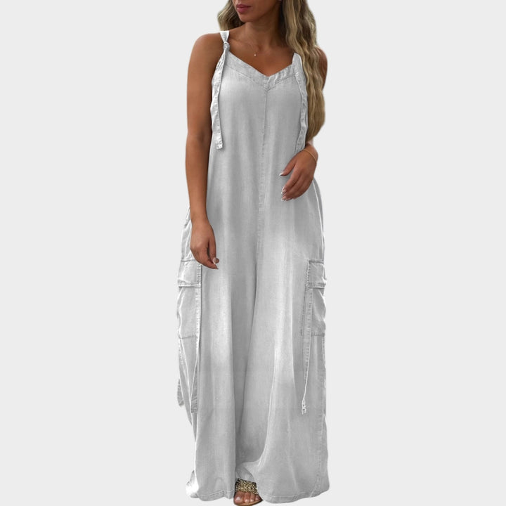 Wide-Leg Casual Jumpsuit