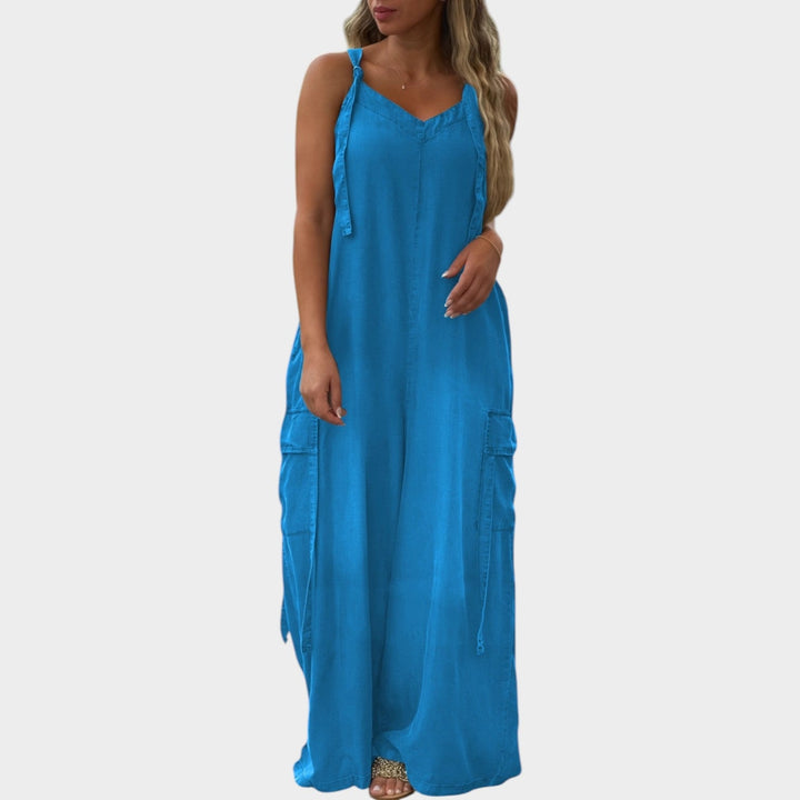 Wide-Leg Casual Jumpsuit