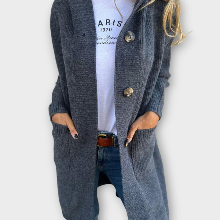 Comfortable Longline Cardigan with Button Front
