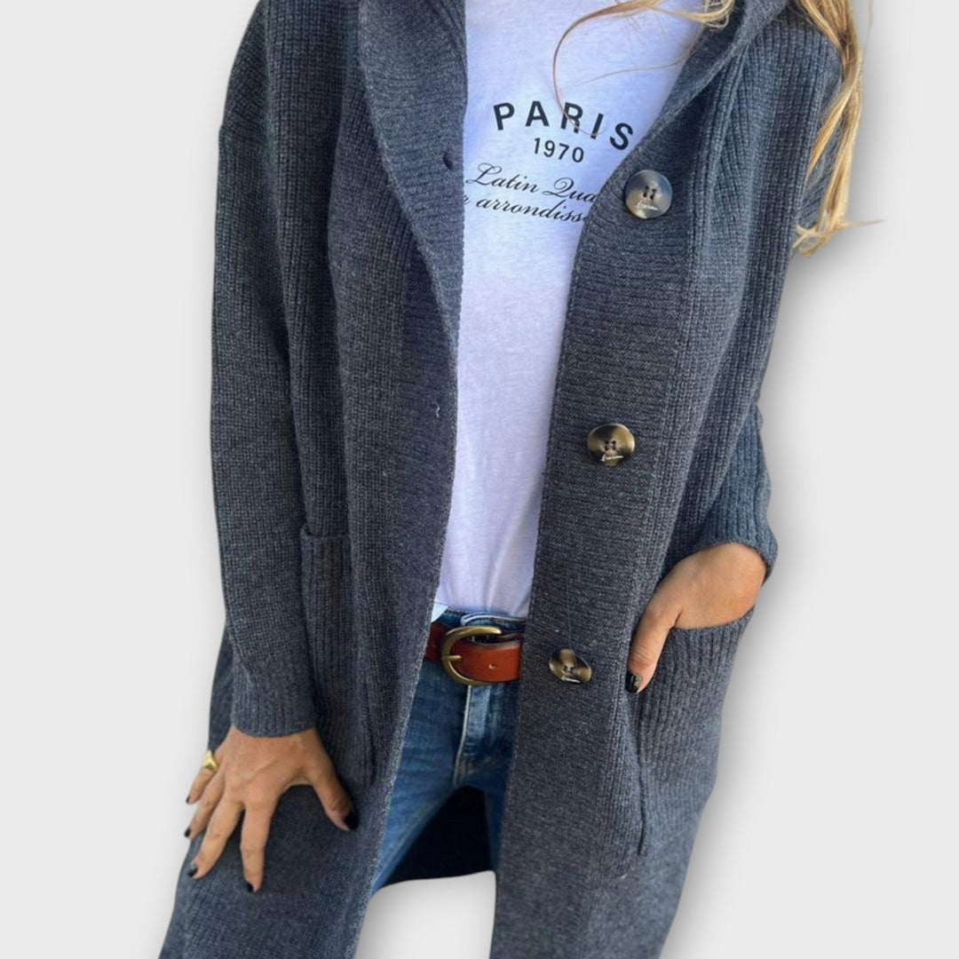 Comfortable Longline Cardigan with Button Front