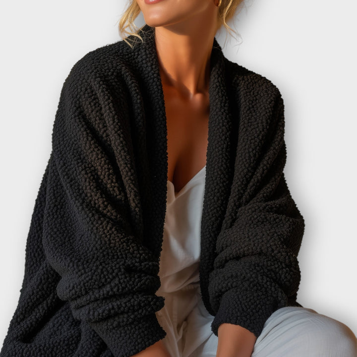 Comfortable Open-Front Relaxed Cardigan