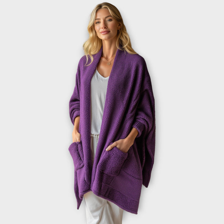 Comfortable Open-Front Relaxed Cardigan